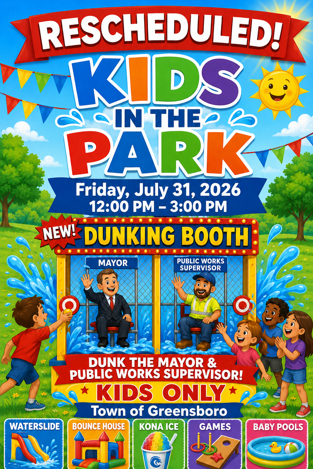 Kids in the Park! flyer